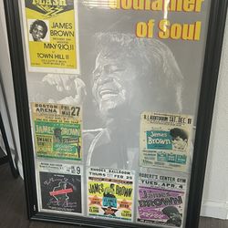 James Brown Large Vintage Wall Art