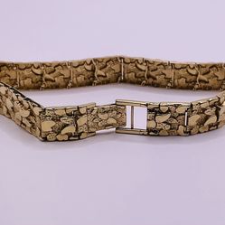 Gold Nugget Bracelet 