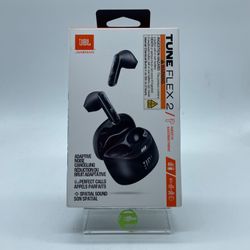 New JBL TUNE FLEX 2 Adaptive Active Noise Cancellation Black