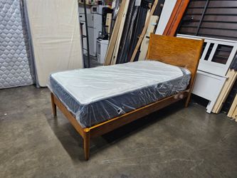 Twin XL bed frame and mattress