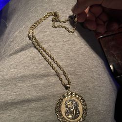 14k CHAIN N 10K PENDANT