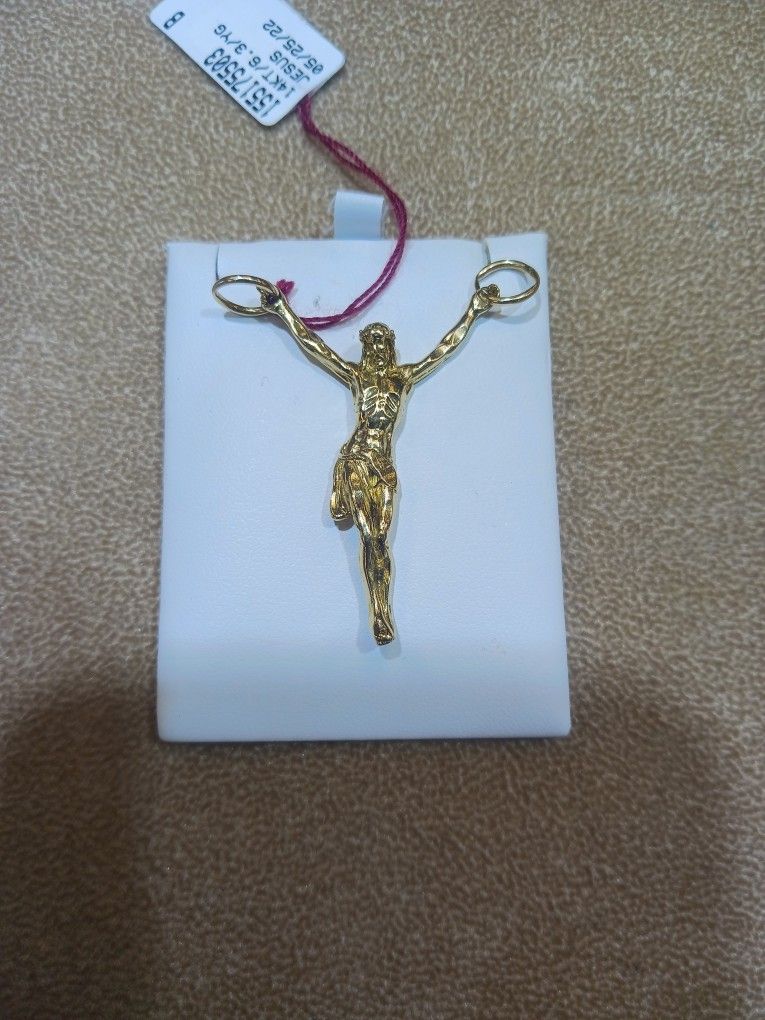 14kt Jesus Charm