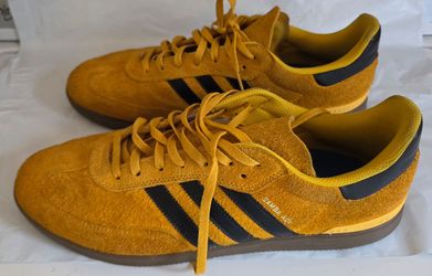 Adidas Samba ADV Sneakers Yellow Gold Suede Men US 13 Pre-owned EXCELLENT!!
