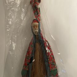 Vintage Santa Claus Whisk Broom