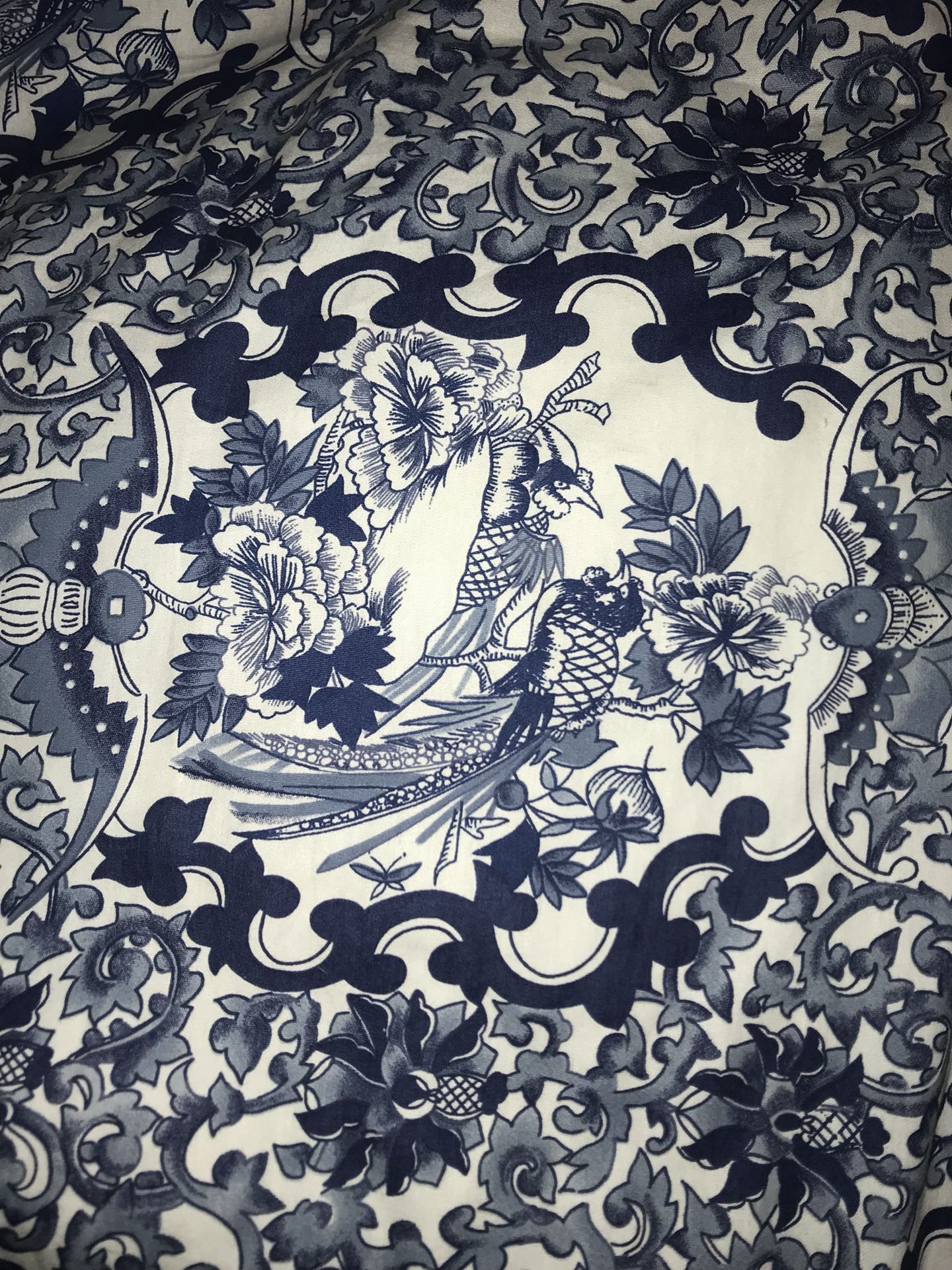 RALPH LAUREN SET • TAMARIND PORCELAIN BLUE QUEEN COMFORTER w/ SHAMS ▪️REVERSIBLE • STRIPED