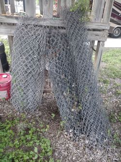 Chain link fencing