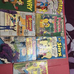 Mixed Lot of 7  Vintage Comic Books - 1950s And 1960s