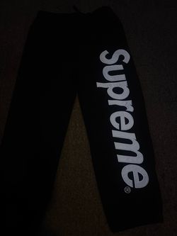 Black supreme pants