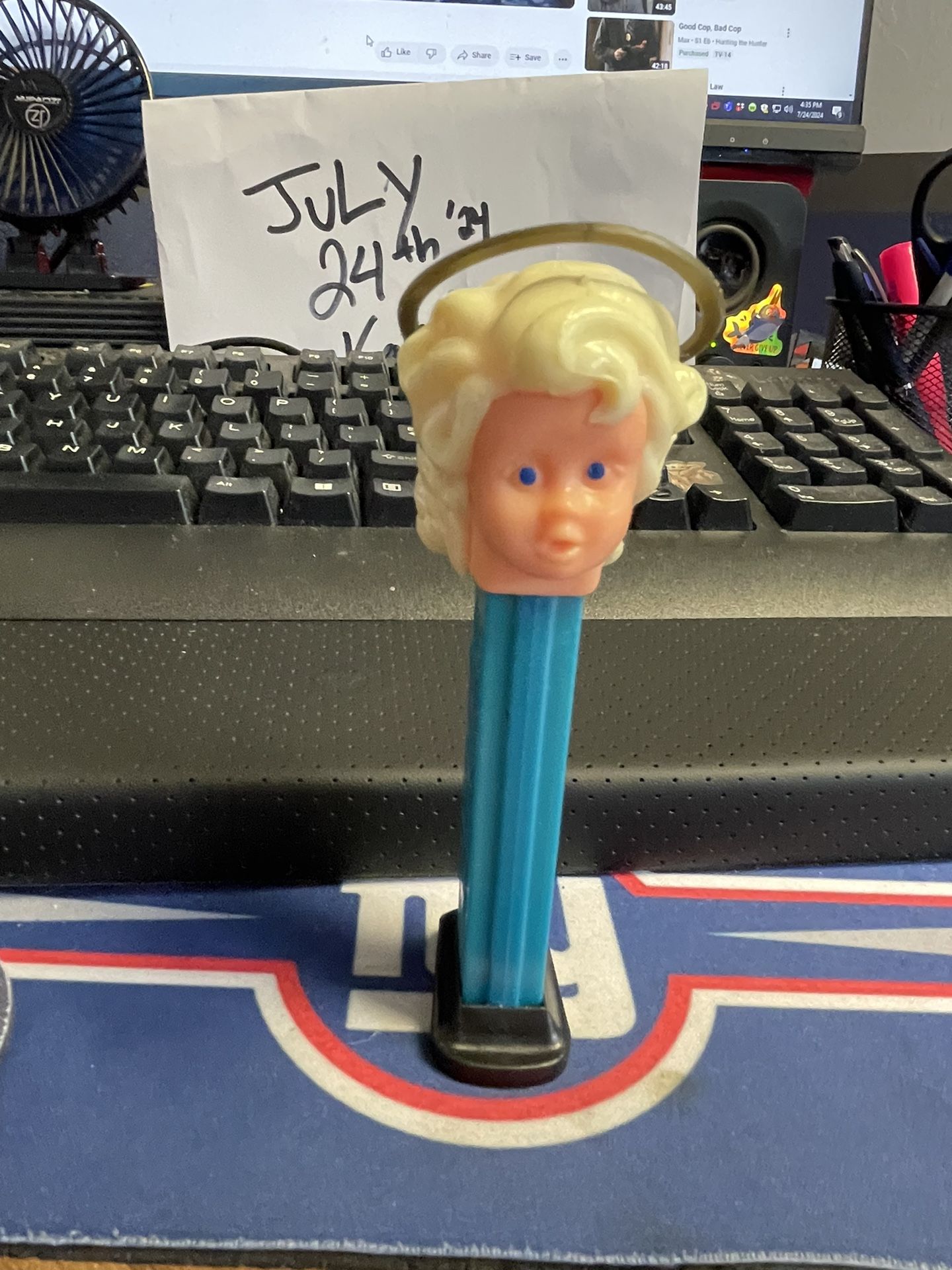 Rare No Feet Vintage Angel Pez Dispenser pat#3.4 made in Austria