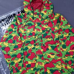 BAPE A Bathing Ape Bapesta Sta Snowboard Jacket Multi Color Camo