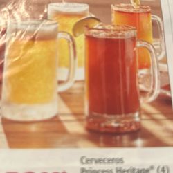 Set De Cuatro Cerveceros Nuevos De Princess House 