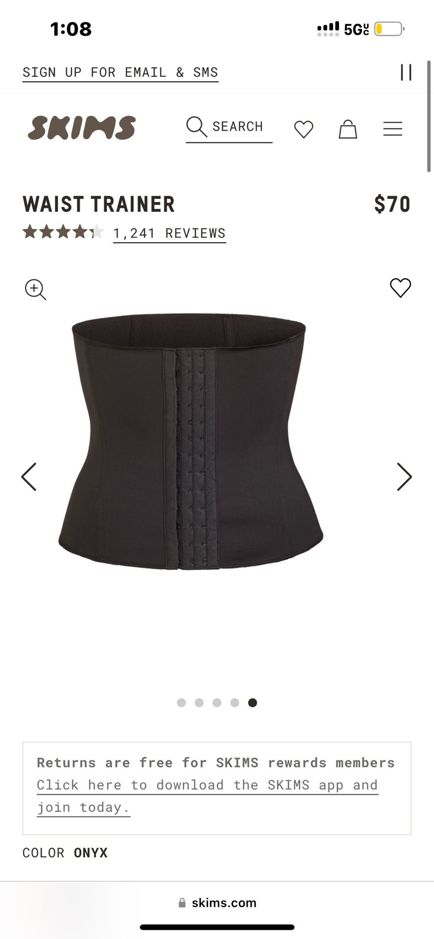 Skims Waist Trainer 2x