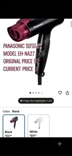 PANASONIC negative ion HAIR DRYER