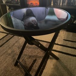 Side Table - Outdoor/Indoor Glass Top End Table