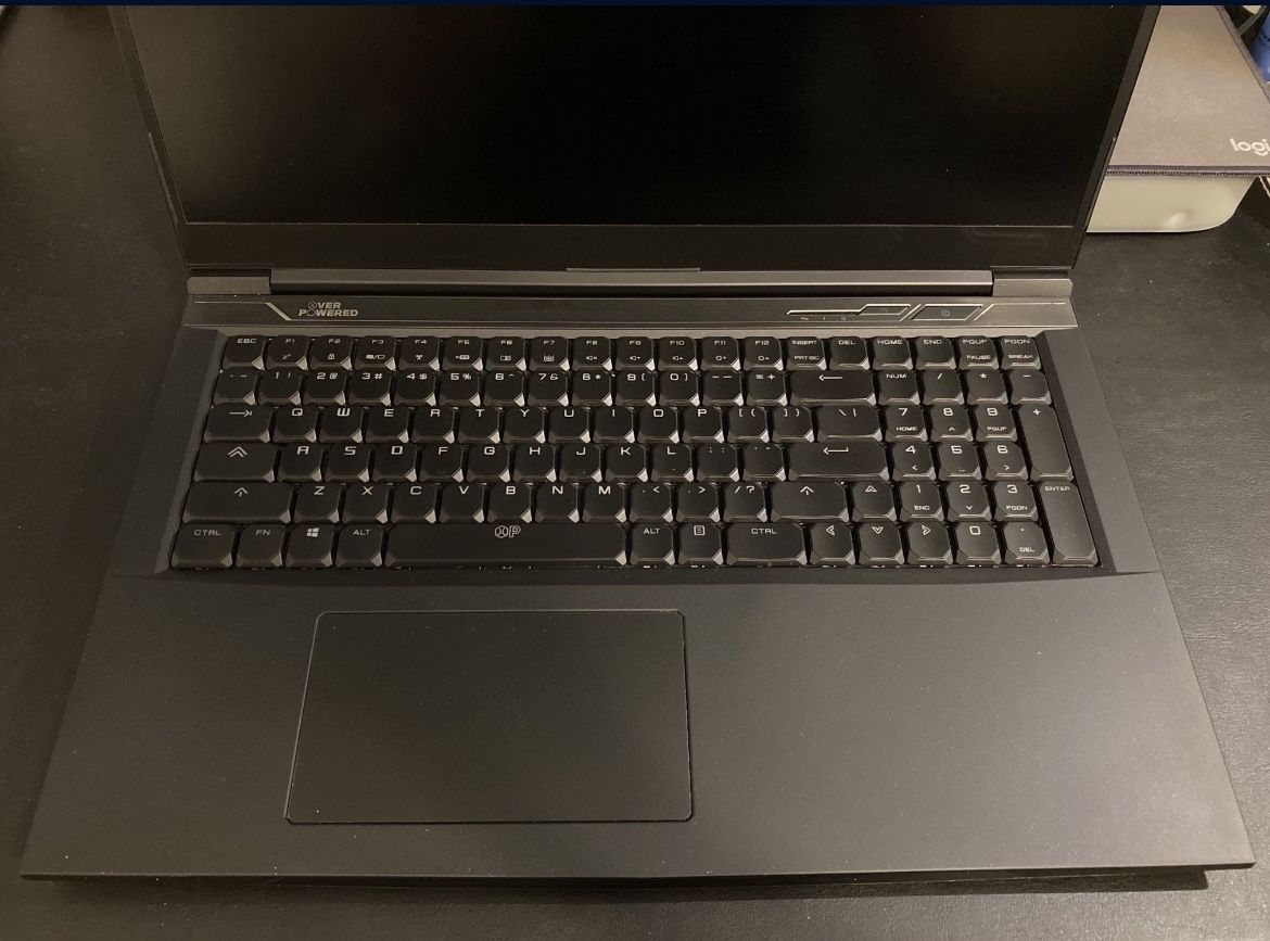 OVERPOWERED Gaming Laptop 17+, Intel i7-8750H, NVIDIA GeForce GTX 1060, Mechanical LED Keyboard, 256 SSD, 2TB HDD, 32GB RAM, Windows 11, *NO BATTERY*