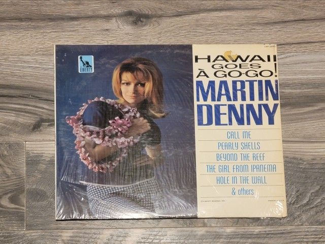 1966 Martin Denny "Hawaii Goes A Go-Go!" Vinyl Record LP LRP-3445 Liberty Record