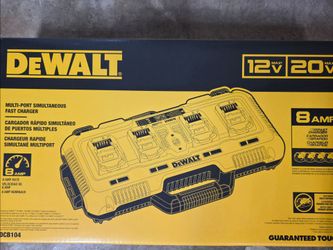 New Dewalt 12V/20V/60V MAX 4-Port Lithium-Ion Battery Charger **PRICE FIRM**
