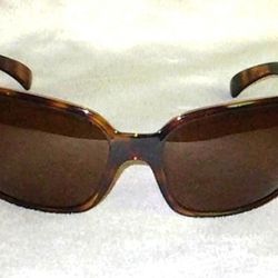 Ray-Ban RB4068 Classic Havana Brown Tortoise  Women's Wrap Polarized Sunglasses