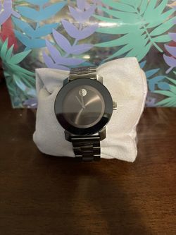 MOVADO BOLD: 34mm grey ion watch