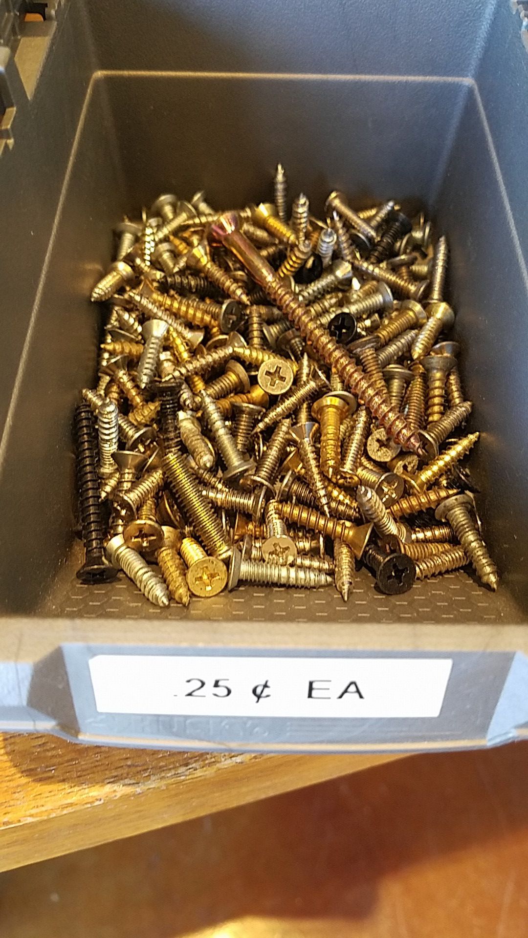 Miscellaneous screws and lock