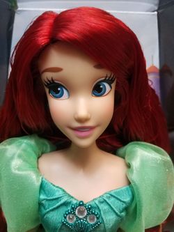 Disney Little Mermaid Ariel 30th Anniversary Diamond Castle Parks Limited Doll Green Dress