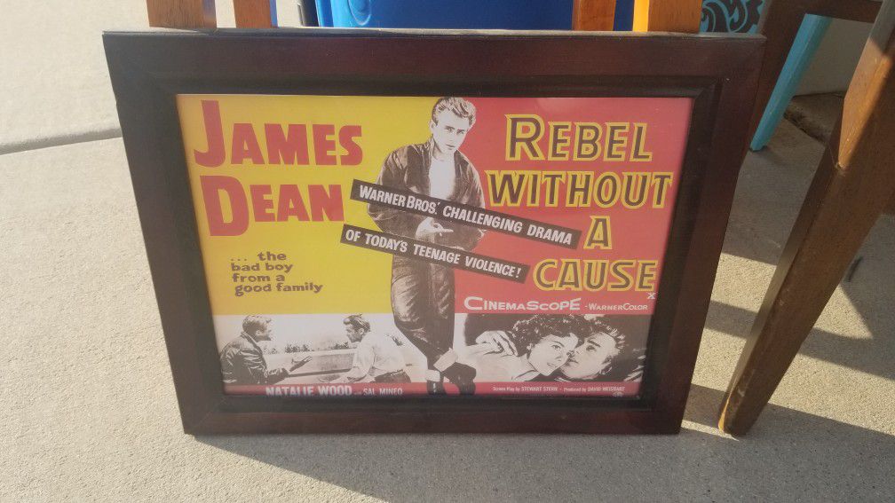 James Dean Rebel Without A Cause Framed Poster