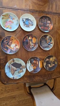 Norman Rockwell Collector Plates Set (10) – Vintage