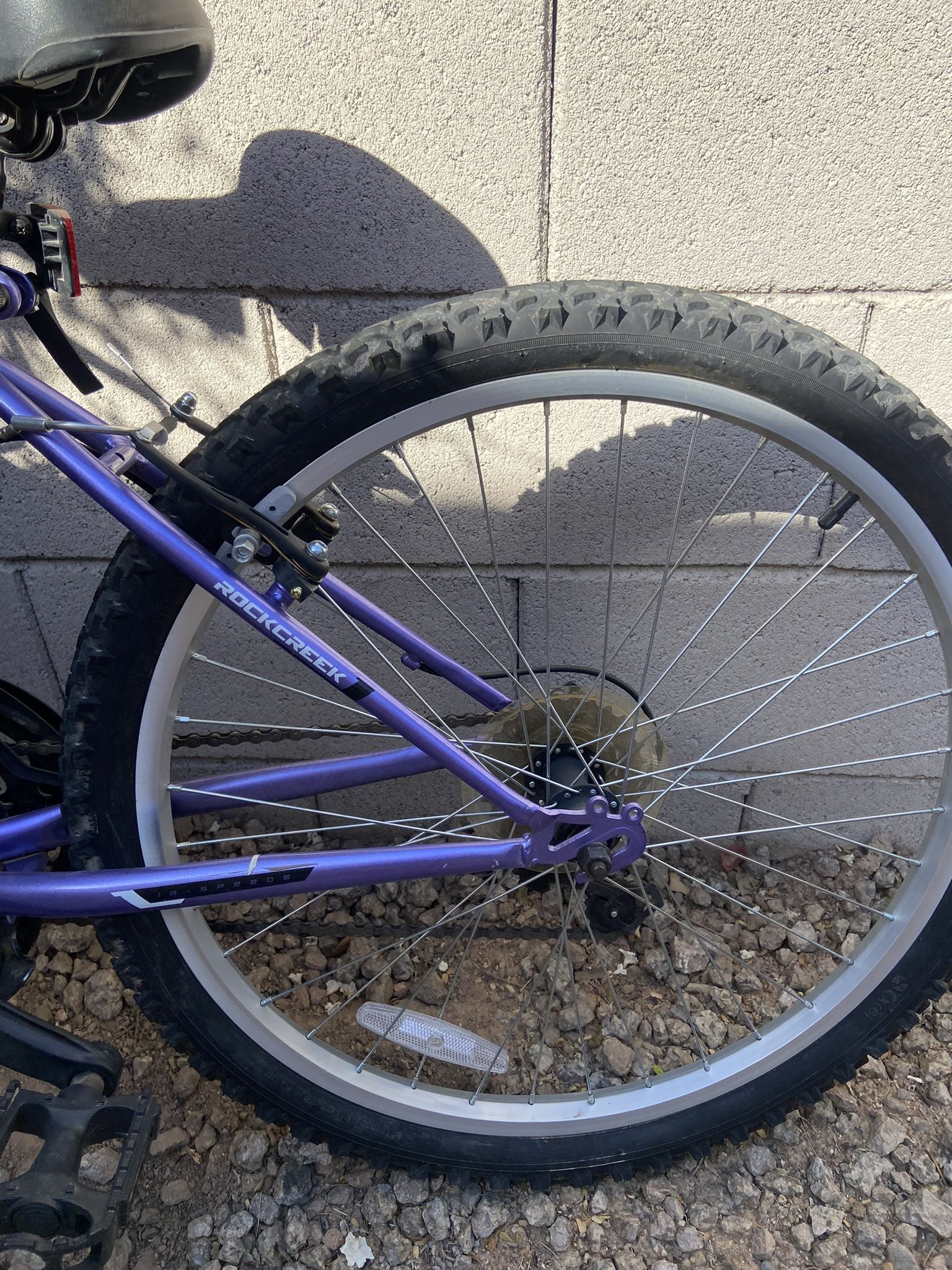 Purple and black mountain bike #outdooradventures