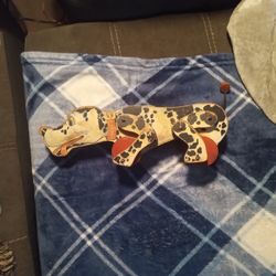 Vintage Fisher Price Wooden Snoopy Pull Toy Model 780 Produced From 1(contact info removed)