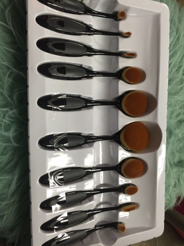 10 piece multipurpose makeup brush set