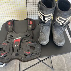Youth Chest Protector And Fox Riding Boots