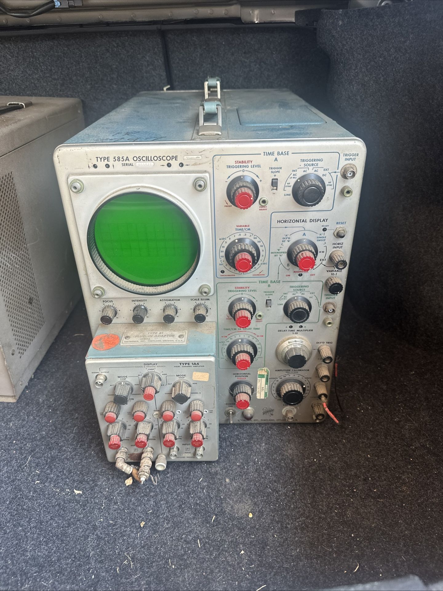 Cold War Era Vintage Oscilloscope&Lab Test Gear Lot Signal Generators-Retro laboratory
