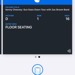 Kenny Chesney Tix Front Row