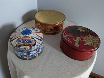 Vintage Hershey's Carousel, Guildraft, And Christmas Tins
