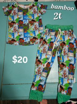 Moana Bamboo Pajama Set Toddler 2T