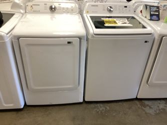 Samsung new washer and used dryer gas