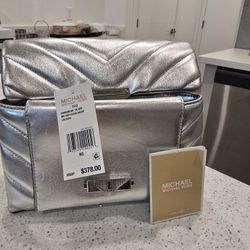 Michael Kors Brand New Silver Purse