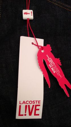 (Lacoste )Size.38 Slim jeans....( Authentic and New) $80 obo