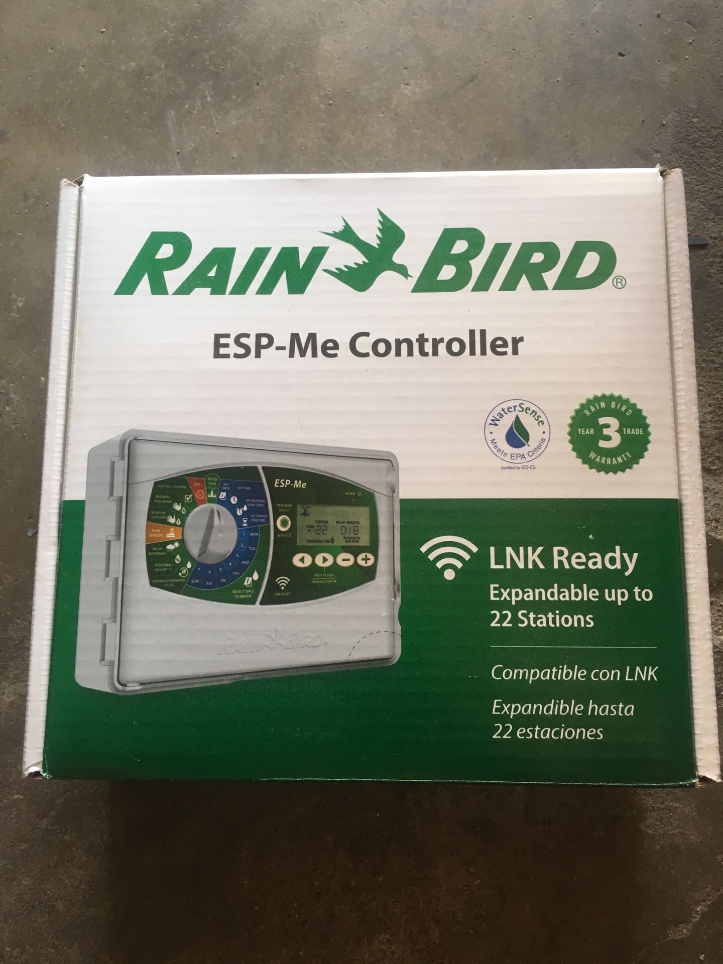 Rain bird sprinkler box New