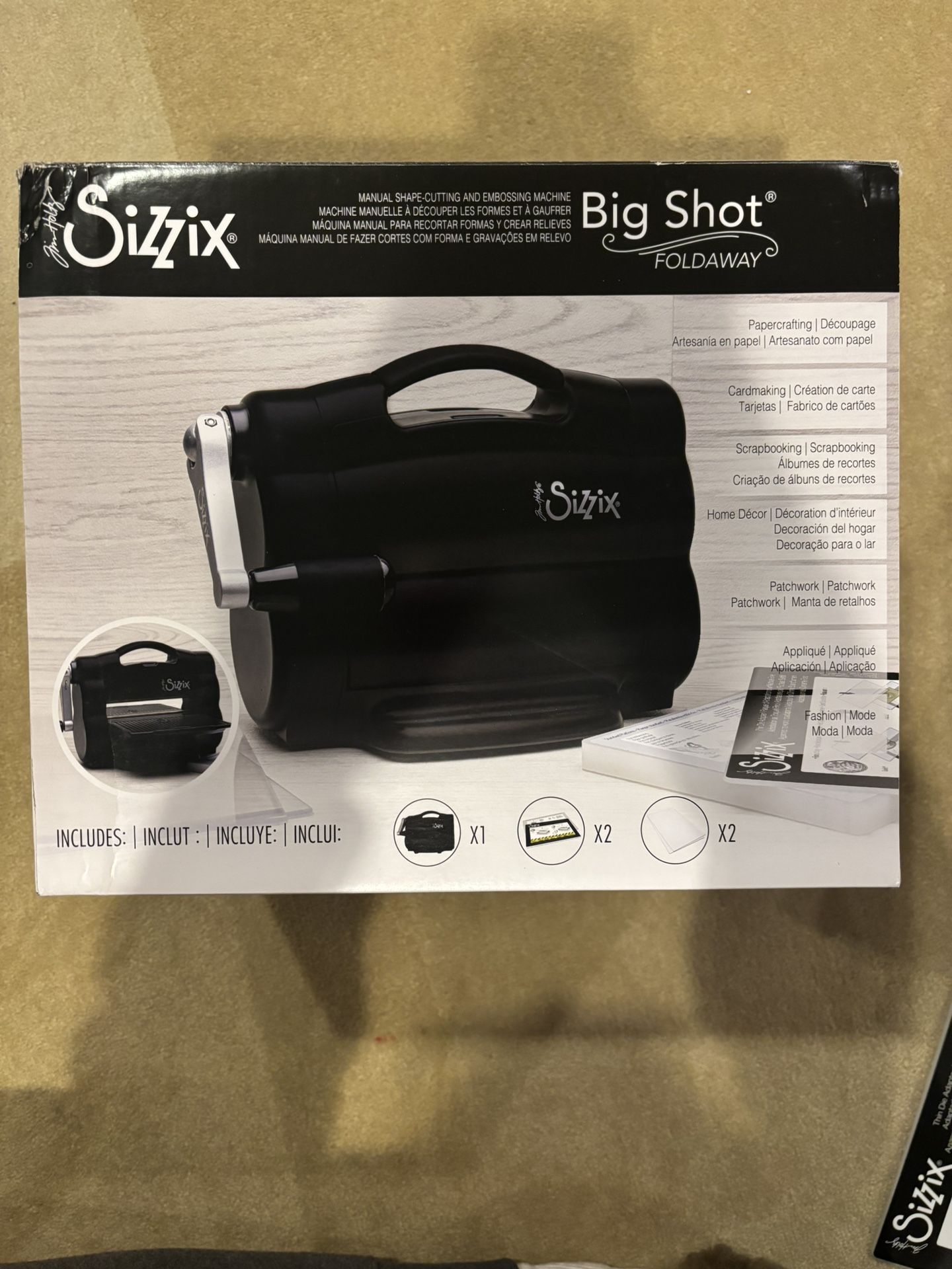Sizzix Big Shot Foldaway Compact Manual Die Cutting & Embossing Machine