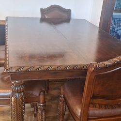 Antoinette Rich Brown High Top Table & Chairs