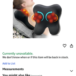 Neck Massager for Pain Relief Deep Tissue- Neck Massager with Heat, Neck Massager Back Massager, Shiatsu Neck Massager and Heated, Massage Pillow for 