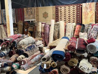 Hundreds of Handmade Rugs at our Placentia Warehouse