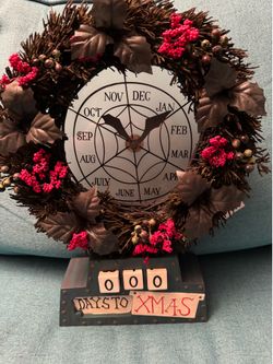 Rare & Large 2008 Disney Haunted Mansion Holiday Countdown Clock-Limited To 300