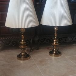 Antique Brass Lamps. 