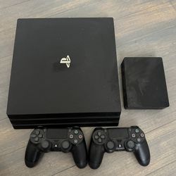 PS4 With Two Controllers