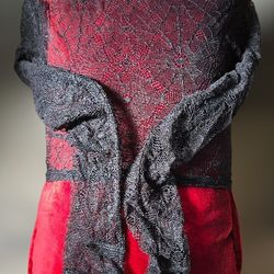 Dollskill Gothic Black Mesh Top Size XS