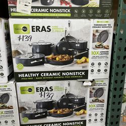 GreenPan Eras Ceramic Non-Stick 11-piece Cookware Set