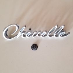 Vtg Metal Chevrolet Chevelle Emblem (contact info removed) 2