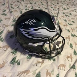 AJ Brown Signed Replica Helmet 